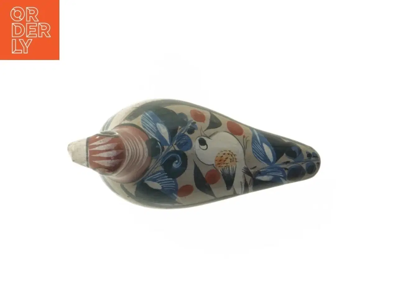 Billede 4 - Dekoreret keramik fugl (str. 20 cm)