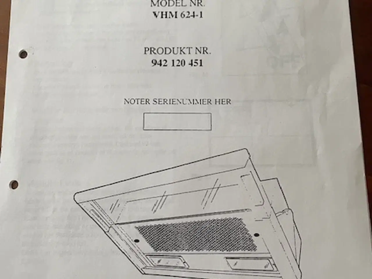Billede 1 - Voss emhætte udtræk
