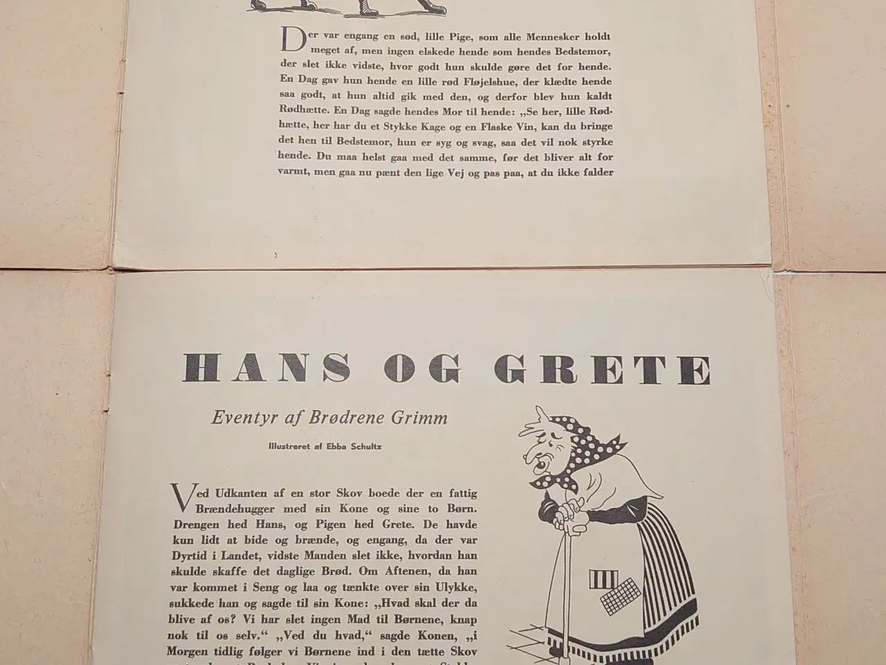 Billede 6 - Hans og Grete og Rødhætte, Brødrene Grimm. Ca 1940