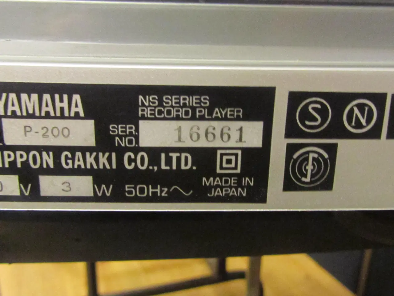 Billede 7 - YAMAHA P-200 PLADESPILLER SEMI-AUTOMATISK