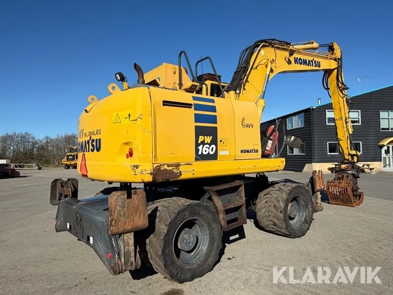 Billede 3 - Materielhåndteringsmaskine Komatsu PW160-10 med sortergrab og skovl
