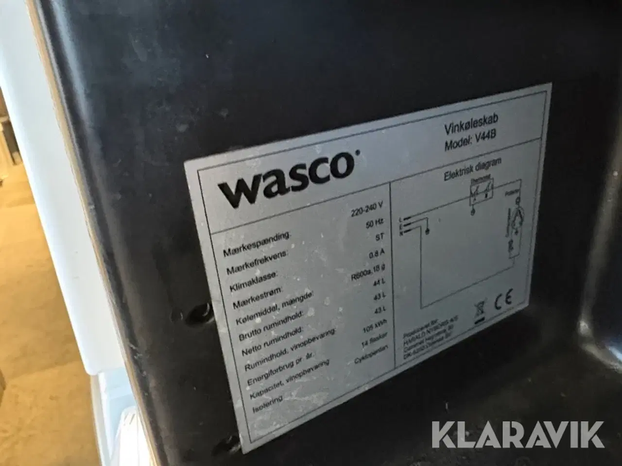 Billede 5 - Vinkøleskab Wasco V44B