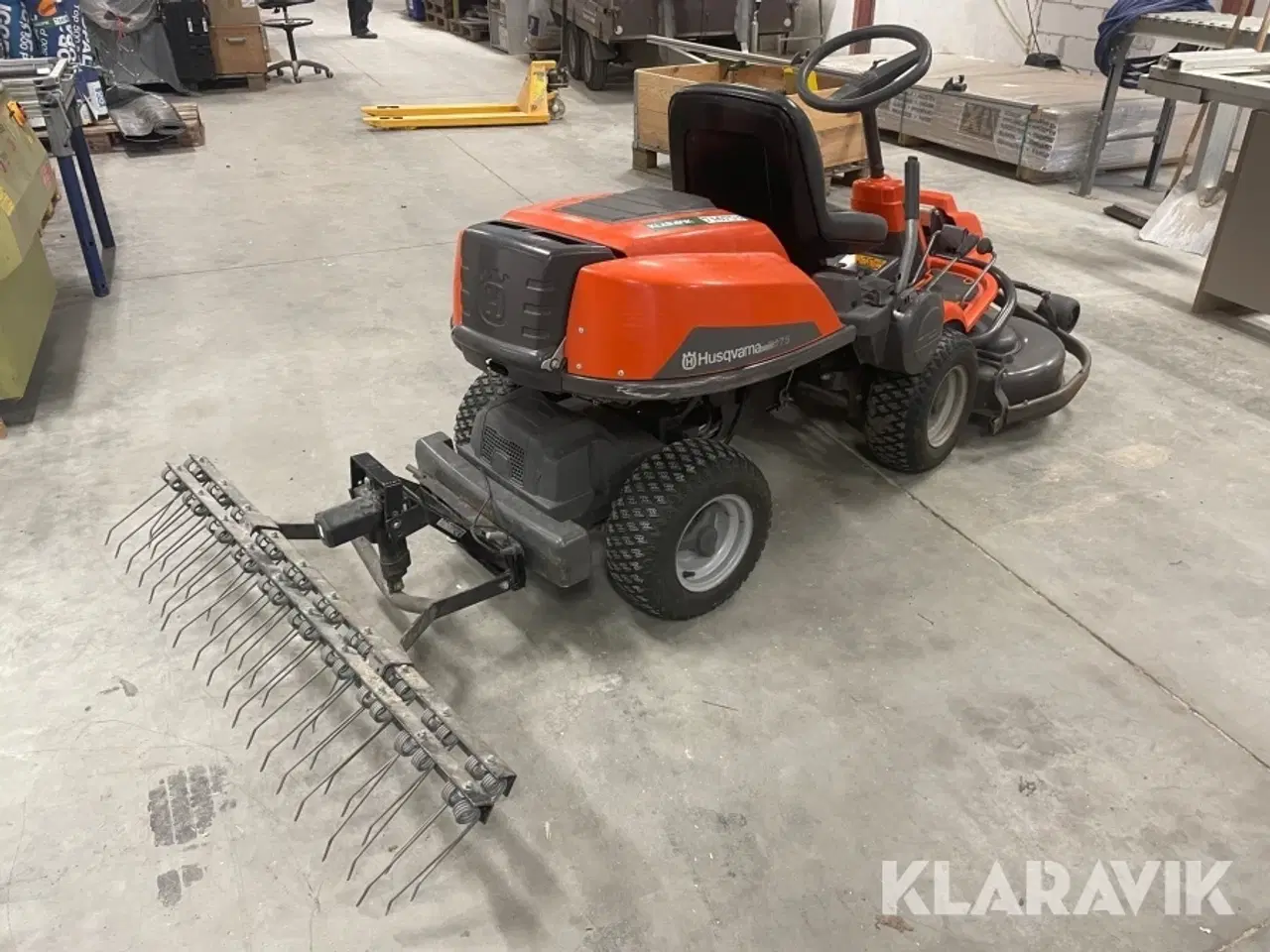 Billede 5 - Plæneklipper Husqvarna R175 med rive