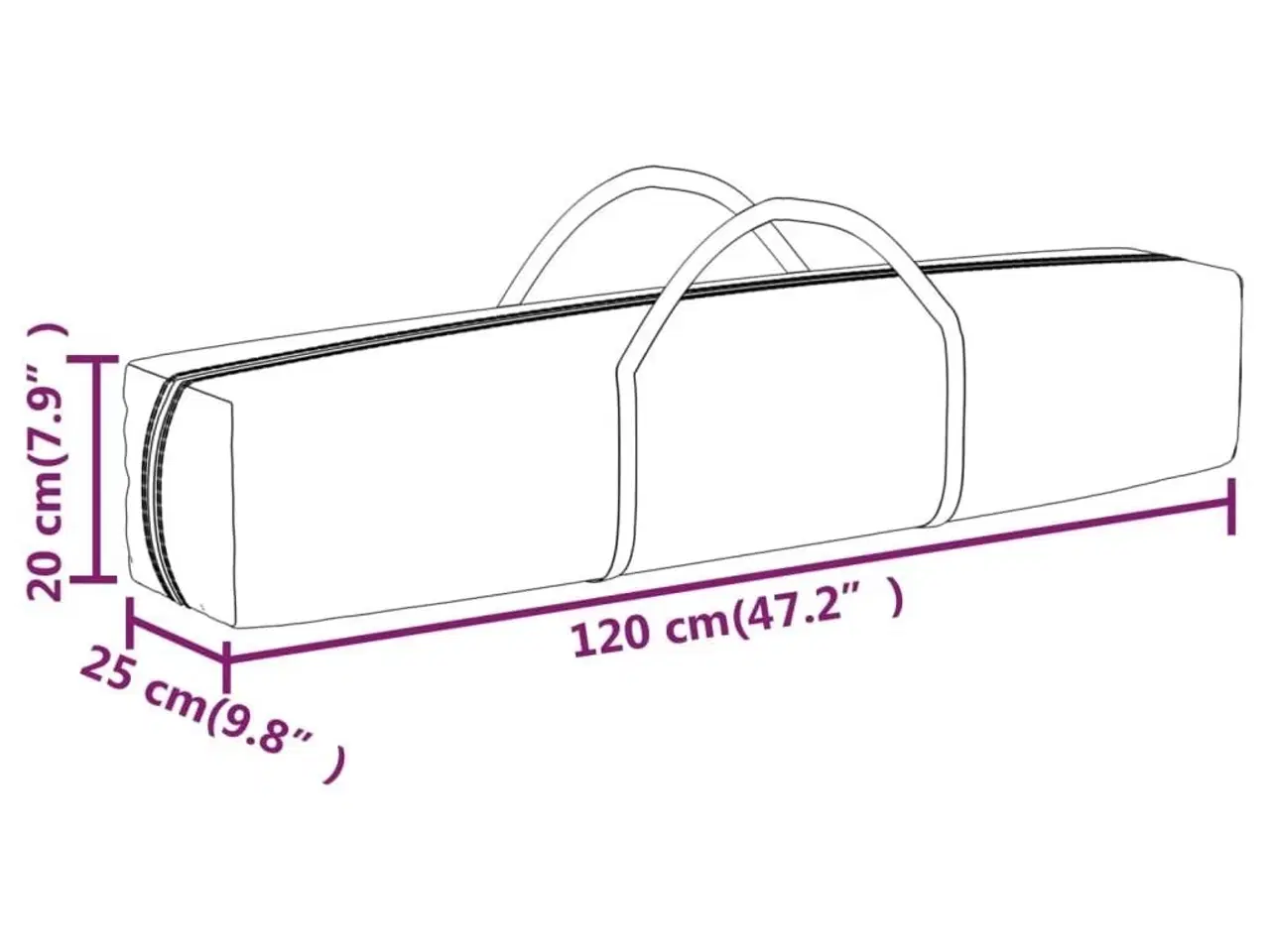 Billede 10 - Foldbart festtelt med sidevægge 3x6 m cremefarvet