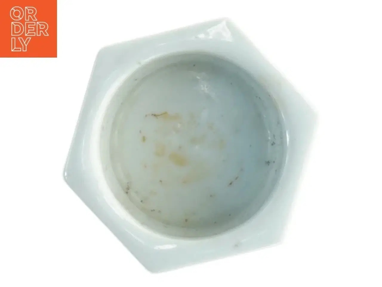 Billede 5 - Dekorativt keramiklysestage (str. 5 x 5,5 cm)