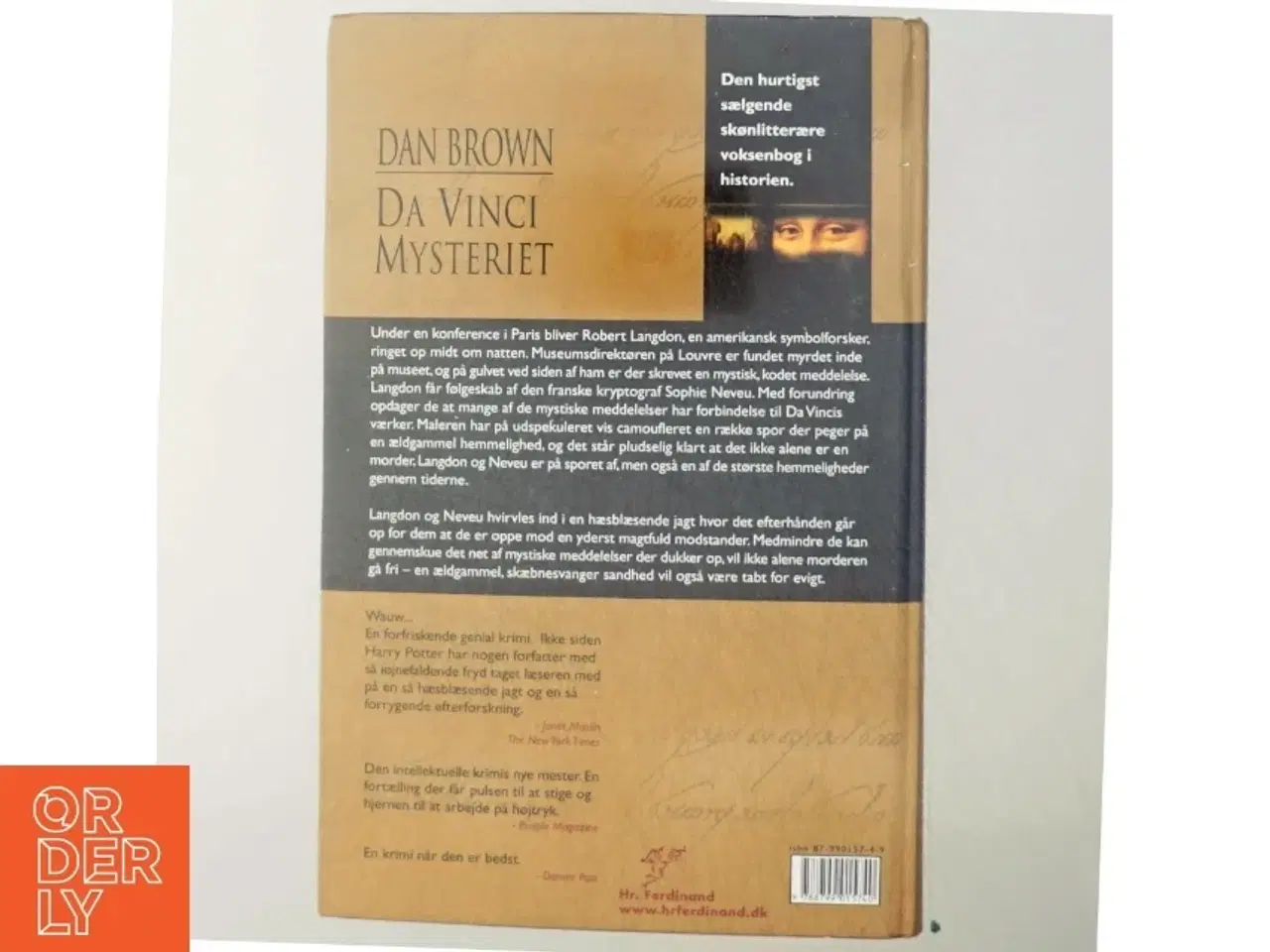 Billede 3 - Da Vinci Mysteriet af Dan Brown (Bog)
