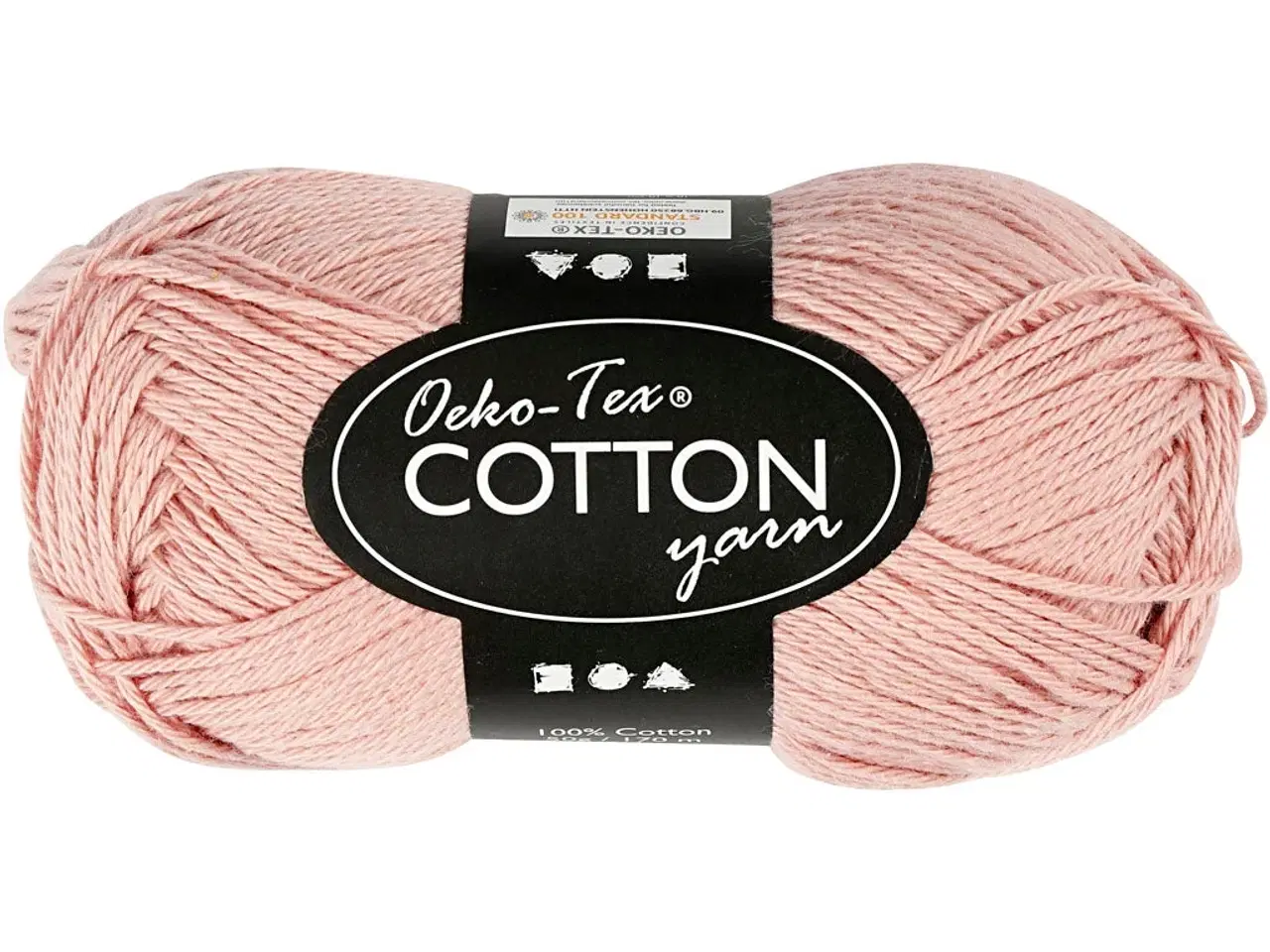 Billede 1 - Bomuldsgarn 8/4 - Pudder, 170m, 50g til hækling og strik