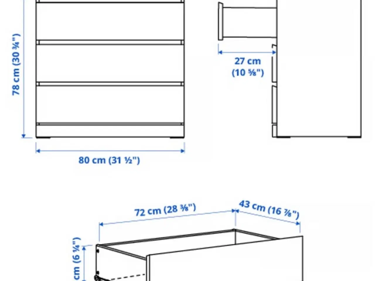 Billede 2 - IKEA Malm 3 skuffer