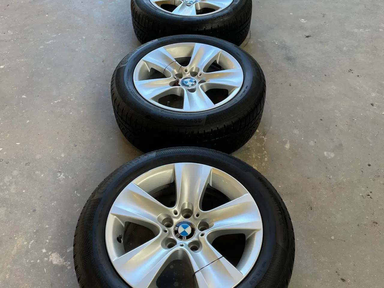 Billede 3 - 17" original BMW Serie 5 alufælge +vinterdæk Conti