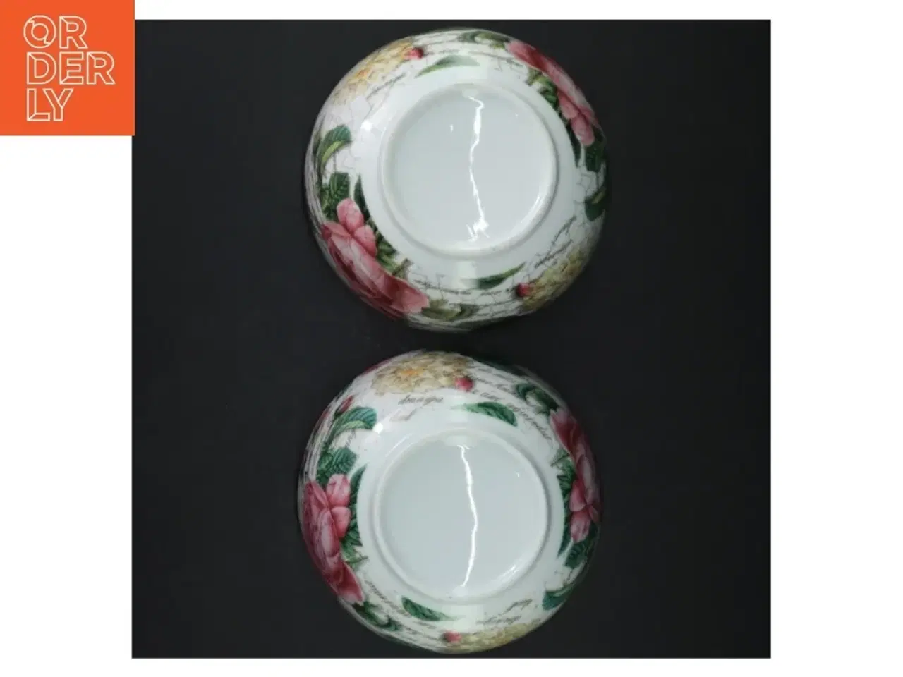 Billede 2 - Dekorerede porcelænsskåle (str. Ø. 15 cm)
