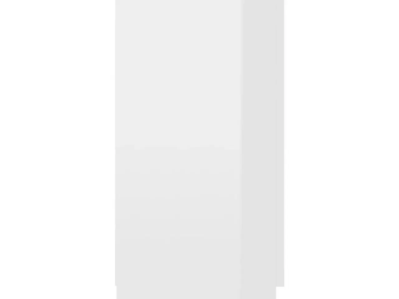 Billede 7 - Vitrineskab 120x30,5x70 cm konstrueret træ hvid højglans