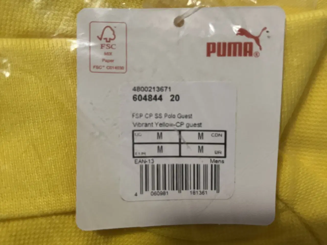 Billede 1 - T-  Shirt gul og hvid 