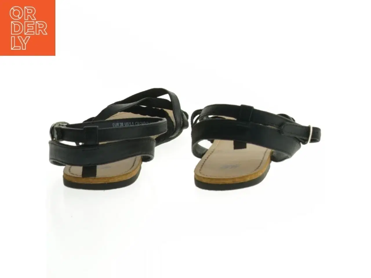 Billede 3 - Sort damesandal i størrelse 38 fra H&M (str. 38 )