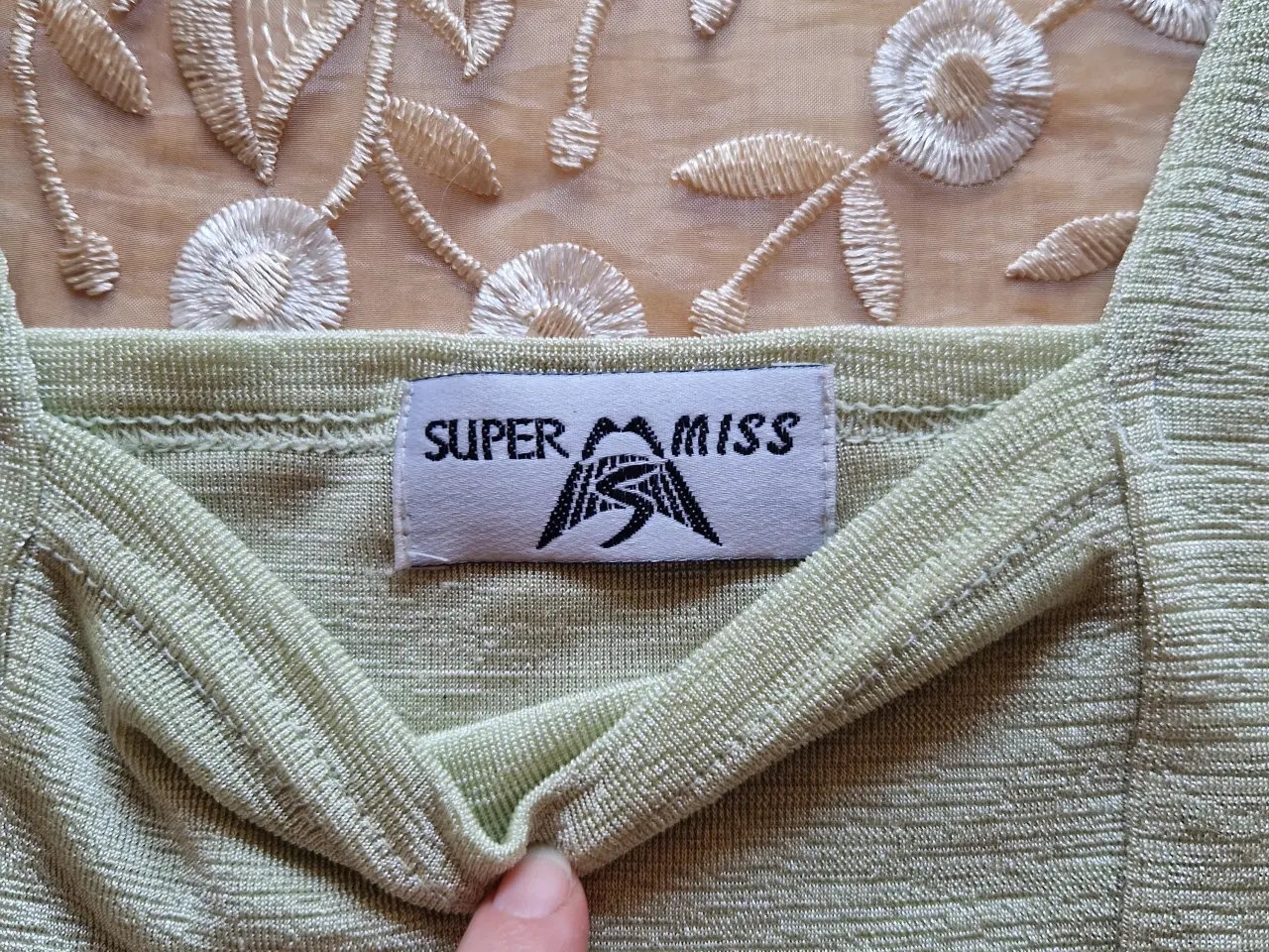 Billede 2 - Super Miss tanktop grøn dame str.S/M