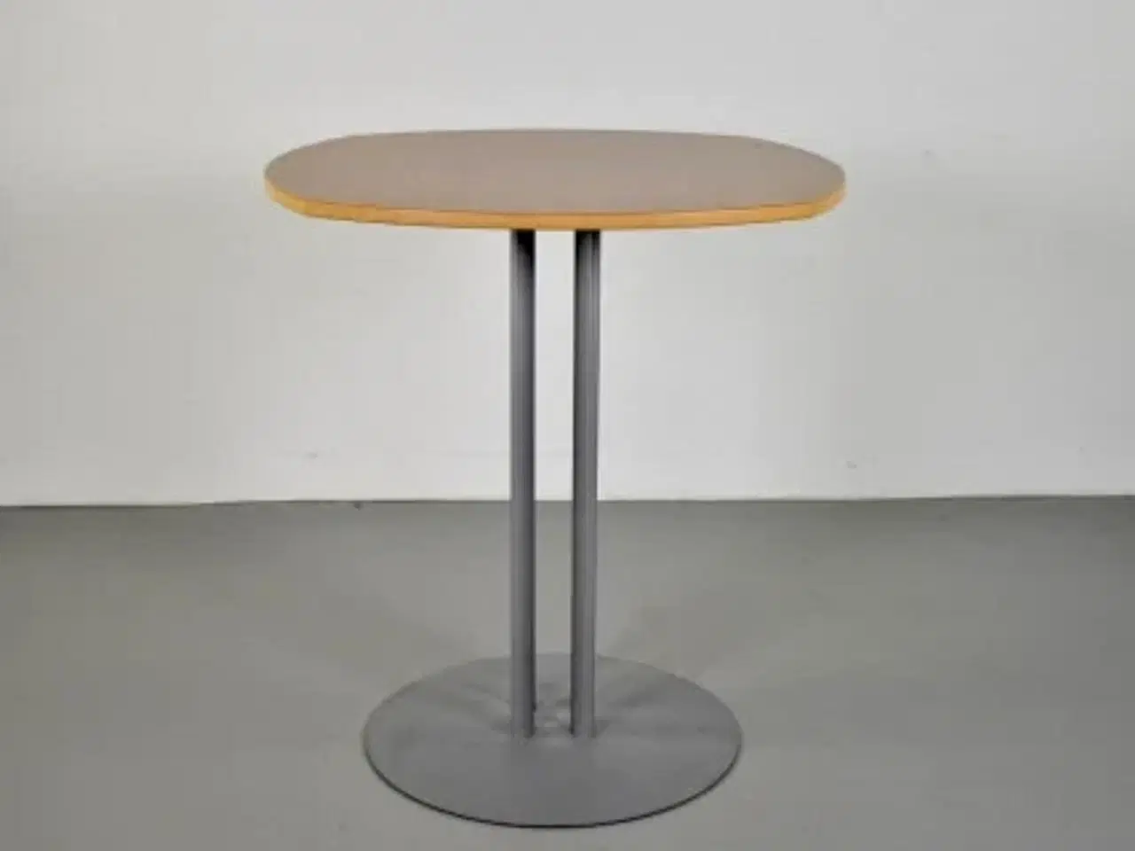 Billede 2 - Højt cafebord med bøgeplade og grå stel