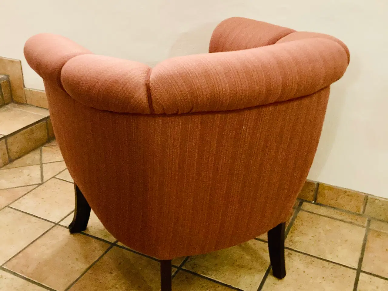 Billede 3 - RESERVERET Velholdt vintage / lænestol. Dansk sned