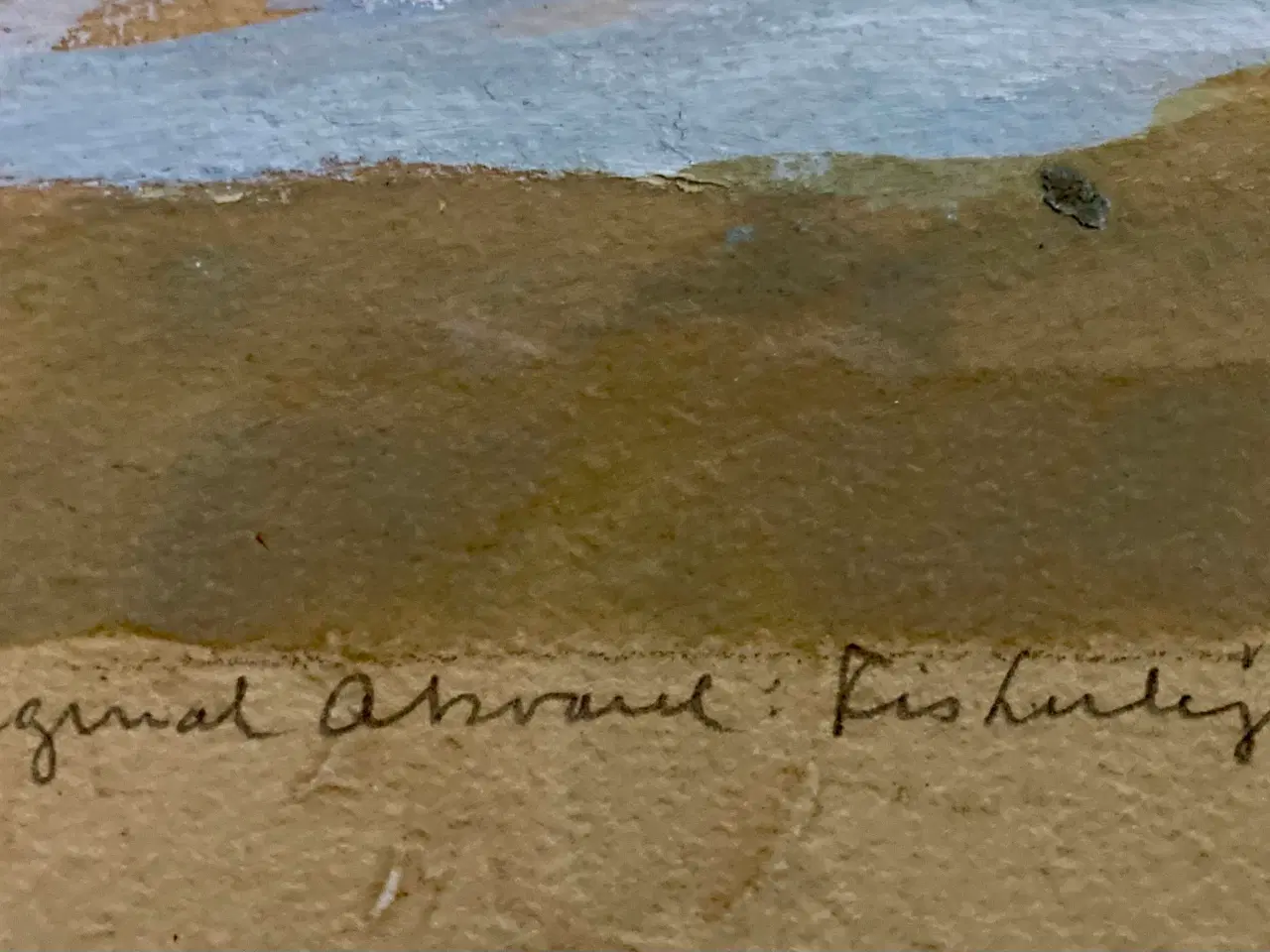 Billede 4 - Sigrid B Knudsen (f:1864 d:1948) akvarel Landskabb