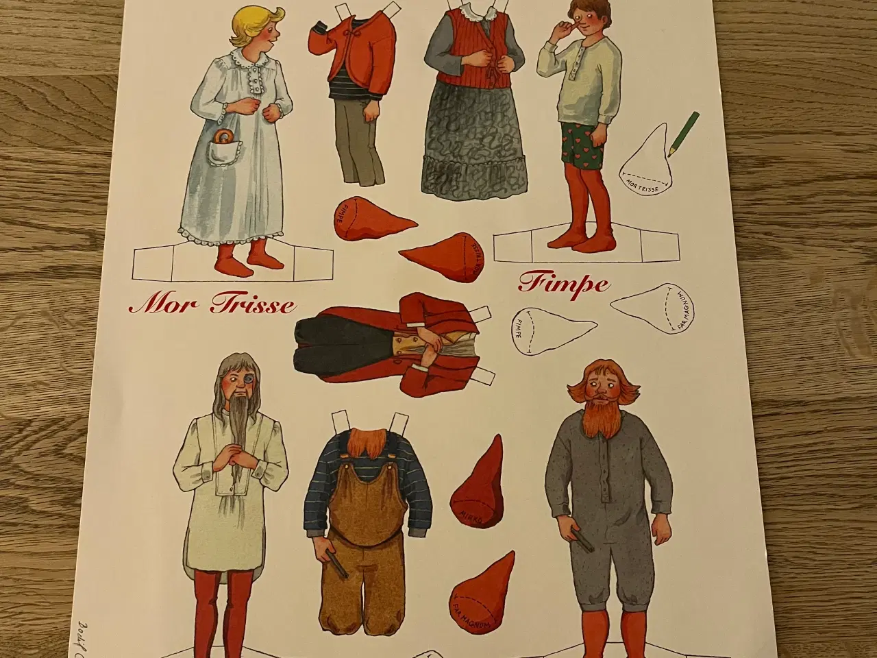 Billede 1 - Jul på slottet klippeark