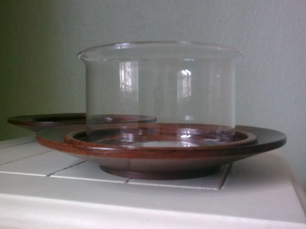 Billede 16 - Digsmed 1964 træskive fad eller dansk VINbakke