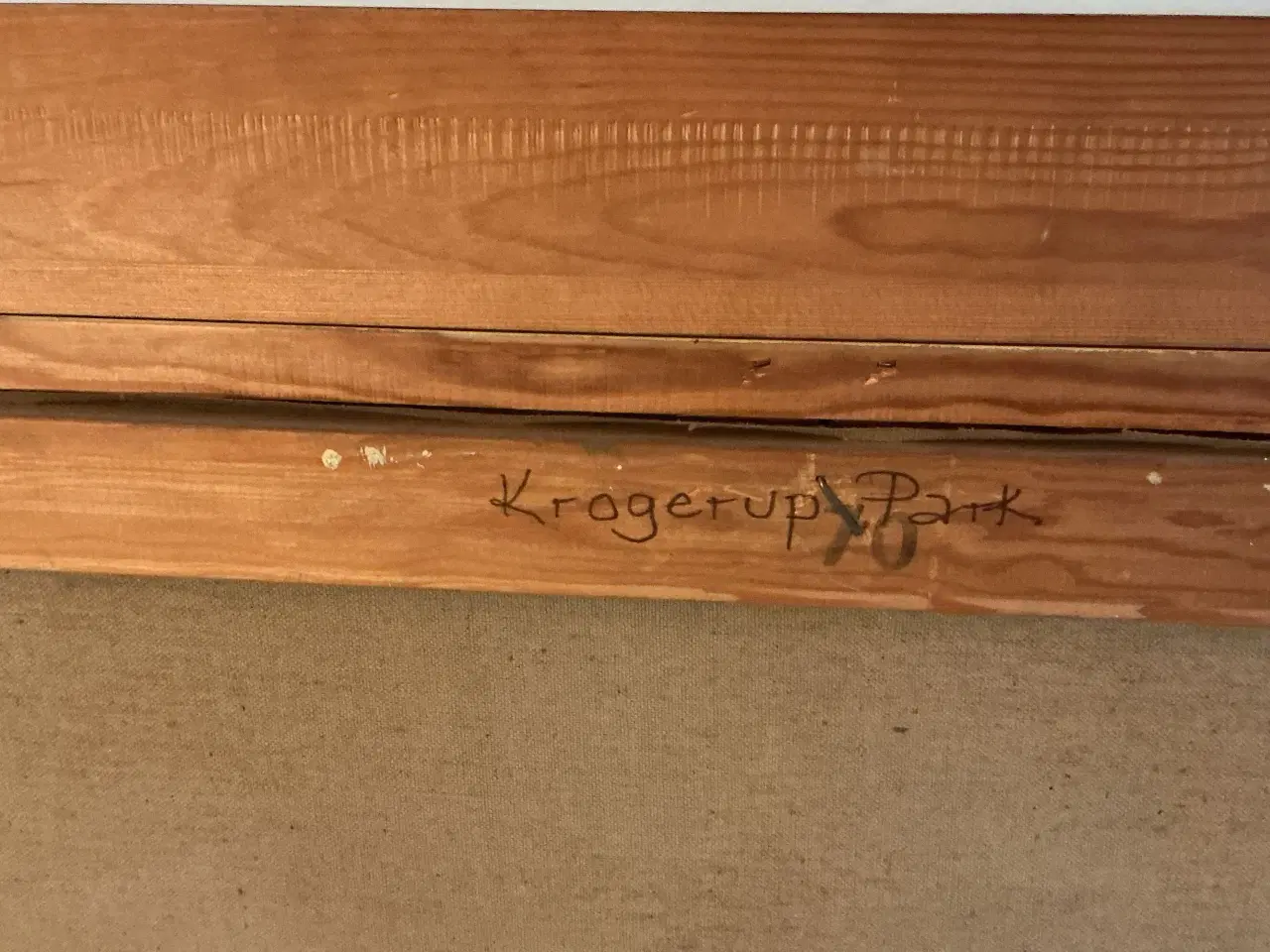 Billede 5 - Oliemaleri af Karl Wolf: Motiv fra Krogerup Park