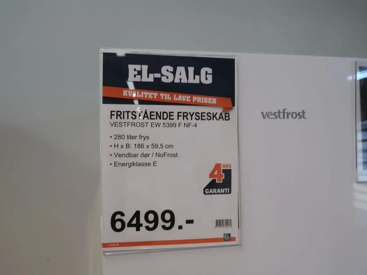 Billede 2 - Fryseskab VESTFROST EW 5399 F NF-4