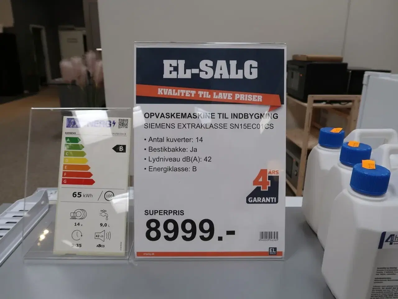 Billede 3 - Opvaskemaskine SIEMENS Extraklasse SN15EC01CS