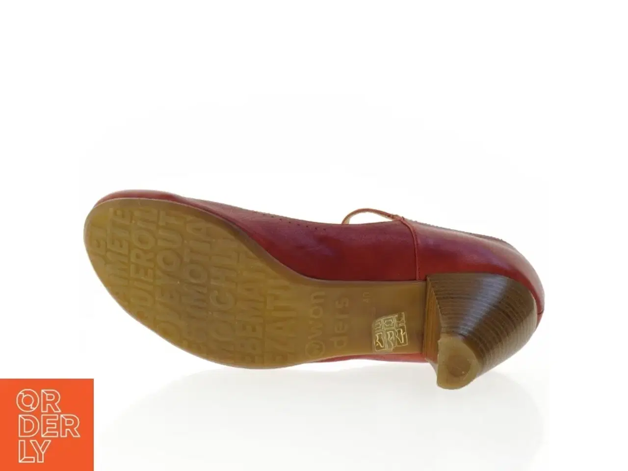 Billede 2 - UBRUGTE Røde Wonders Læder Mary Jane Pumps Højhælede sko (str. 40)