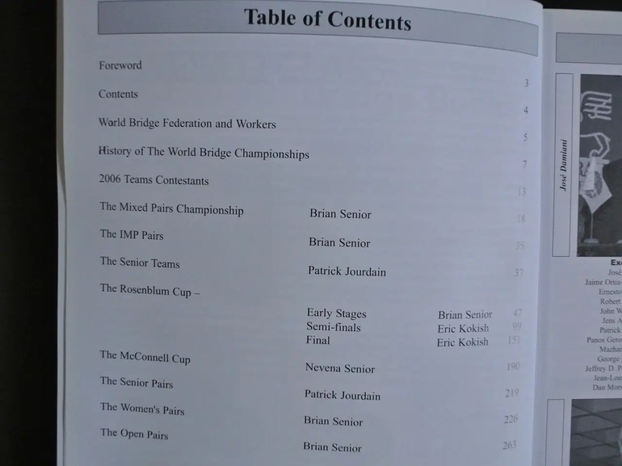 Billede 2 - 2006 world bridge championships verona, edited by 
