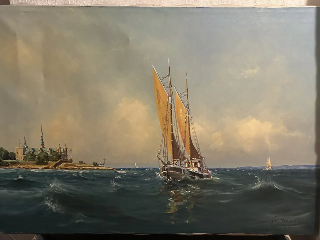 Billede 1 - TH Skovgaard maleri V/ Kronborg