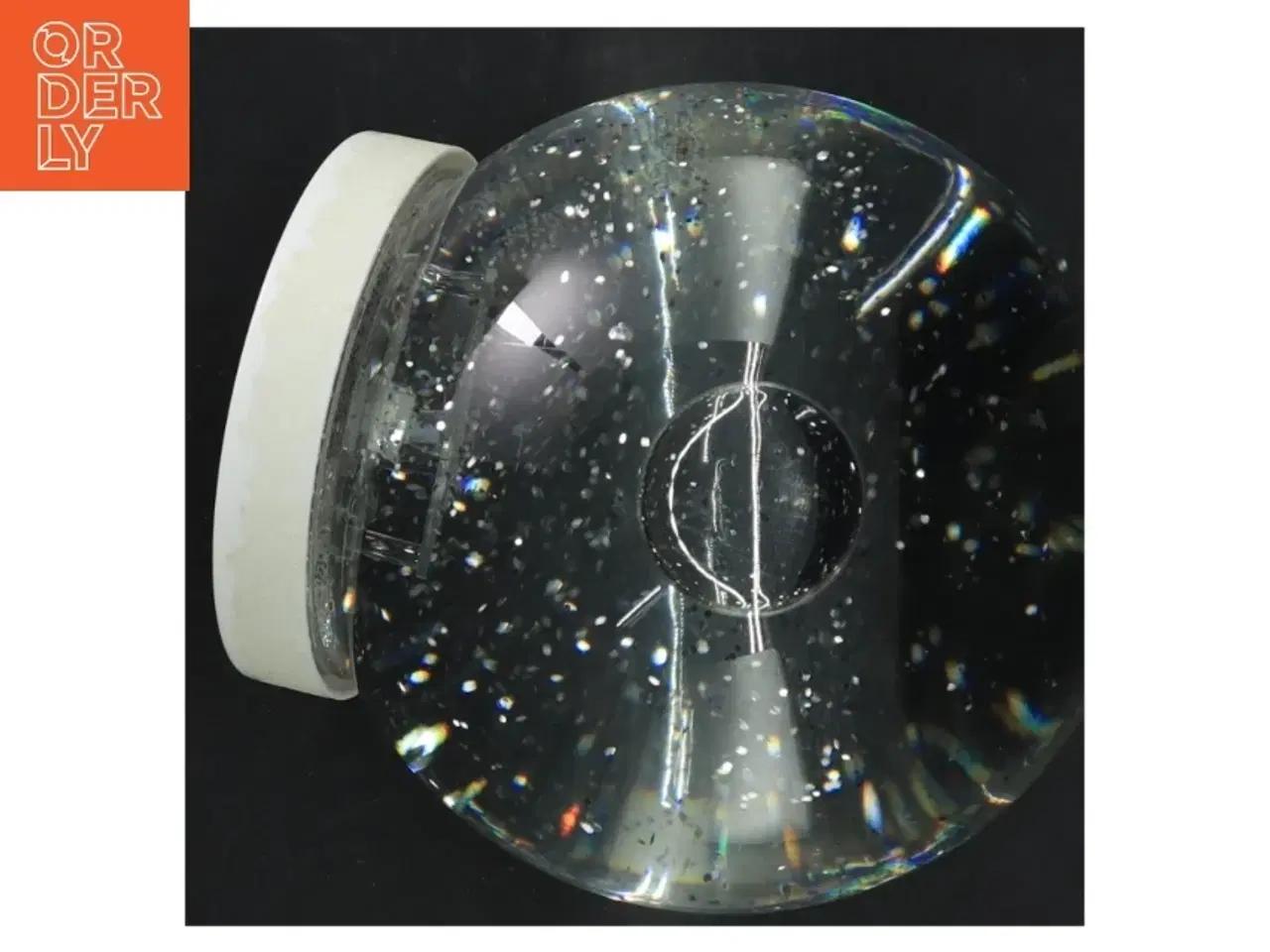 Billede 3 - Glaskugle bordlampe fra S T A R (str. 15x15 cm)