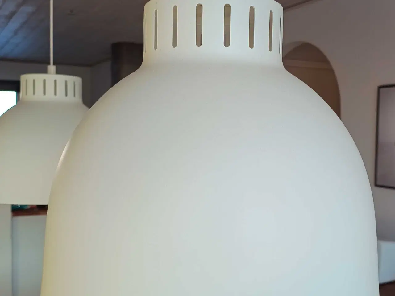 Billede 1 - Pendel lamper hvide 2 stk.