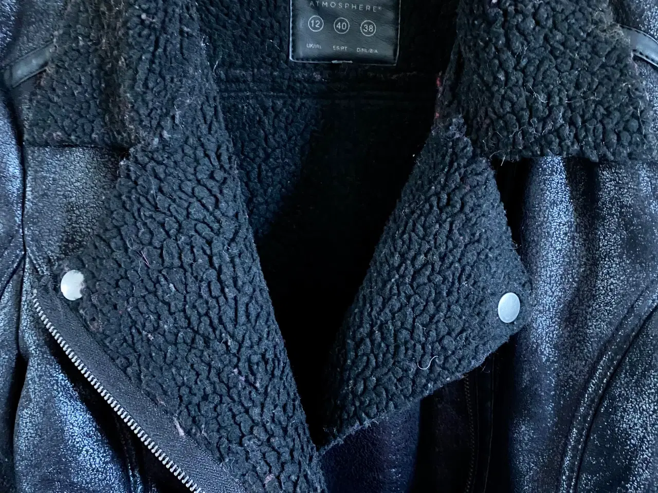 Billede 3 - Sort Faux læder jakke