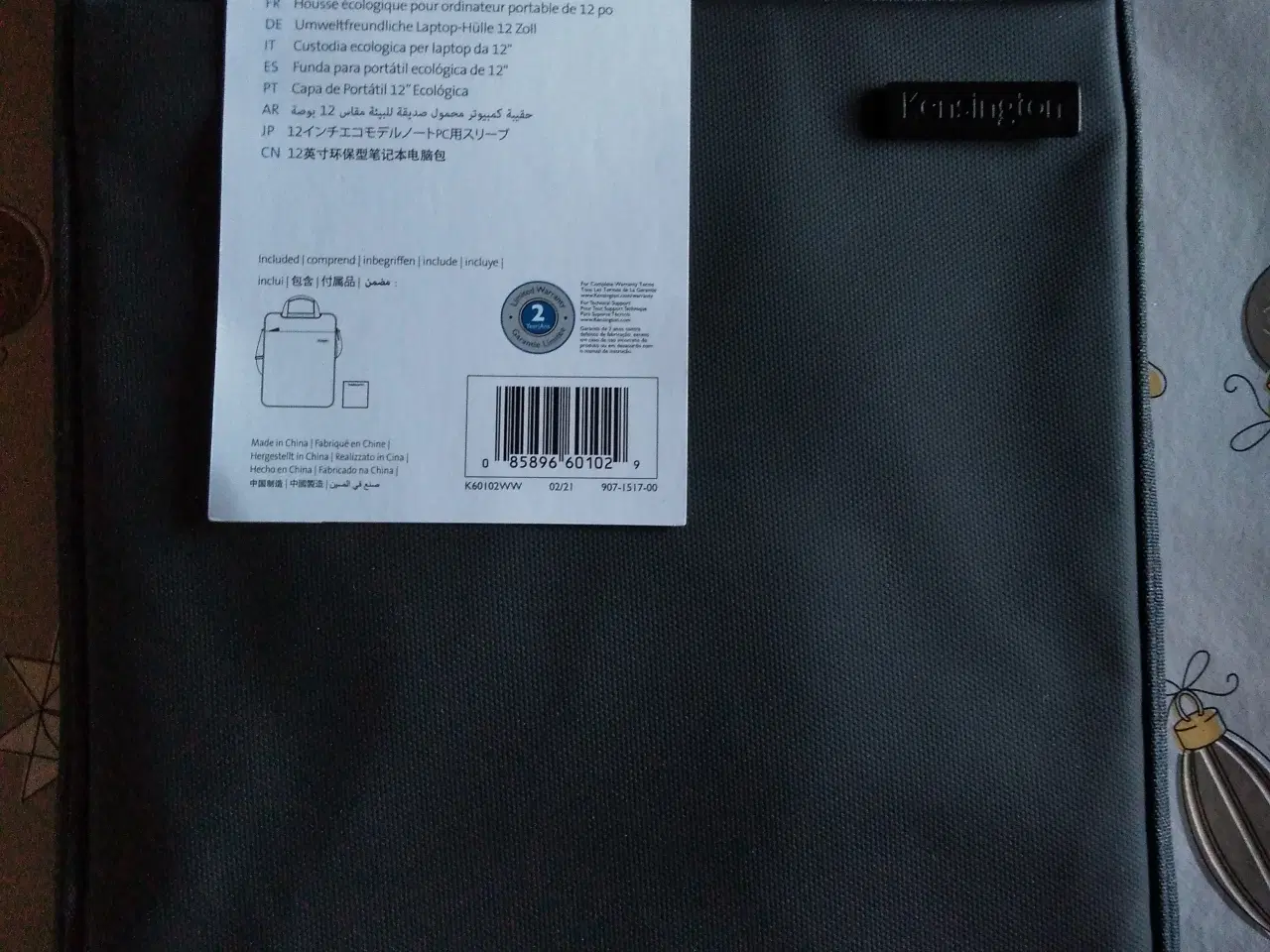 Kensington EcoFriendly Laptop Sleeve 12" Hadsund GulogGratis.dk