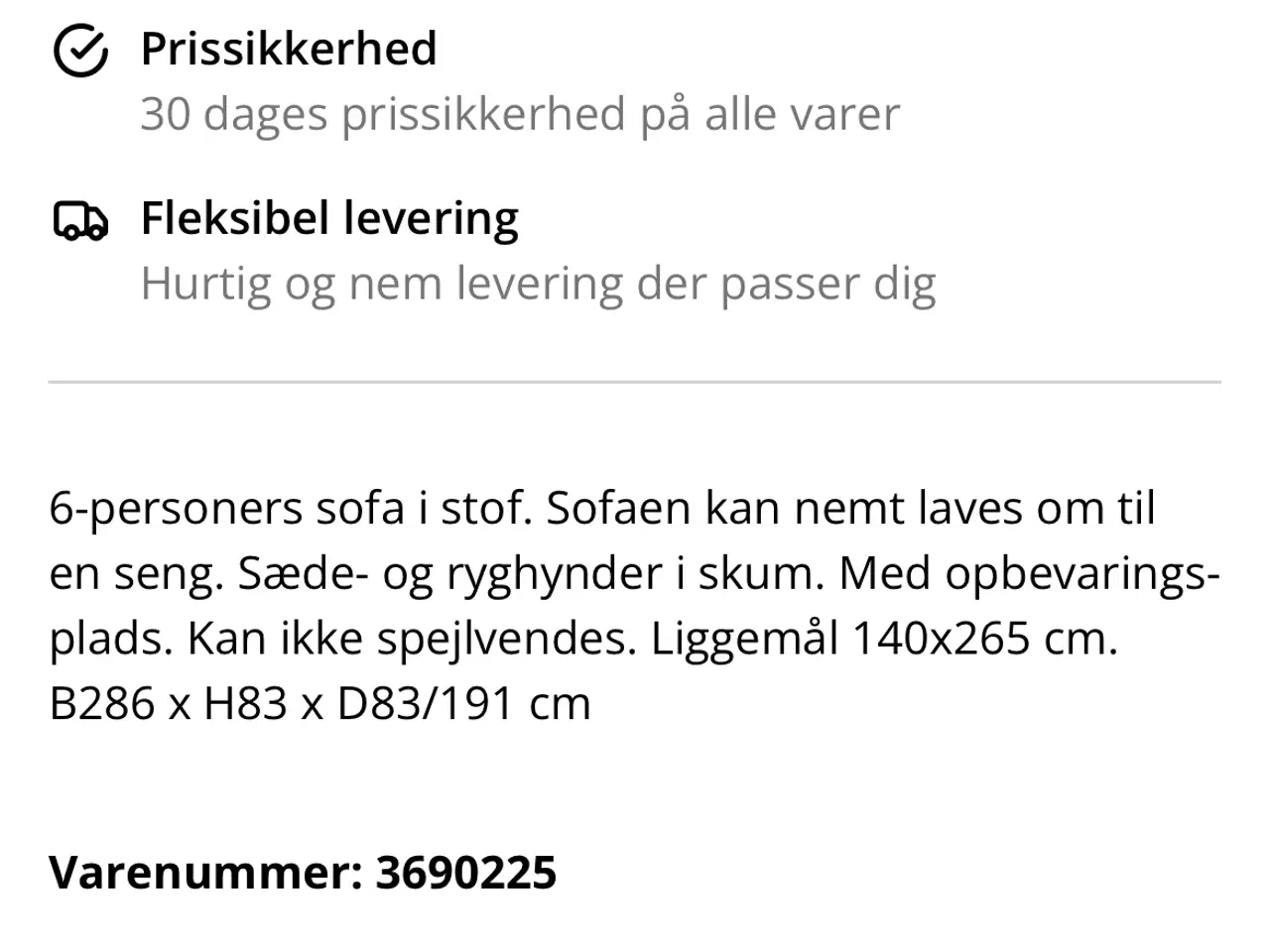 Billede 4 - Sovesofa Jysk 
