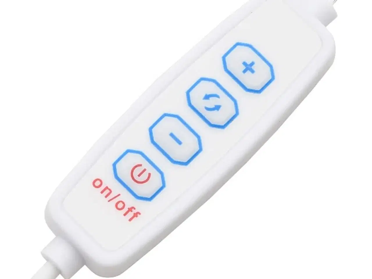 Billede 9 - Makeupbord med LED-lys 74,5x40x141 cm hvid højglans