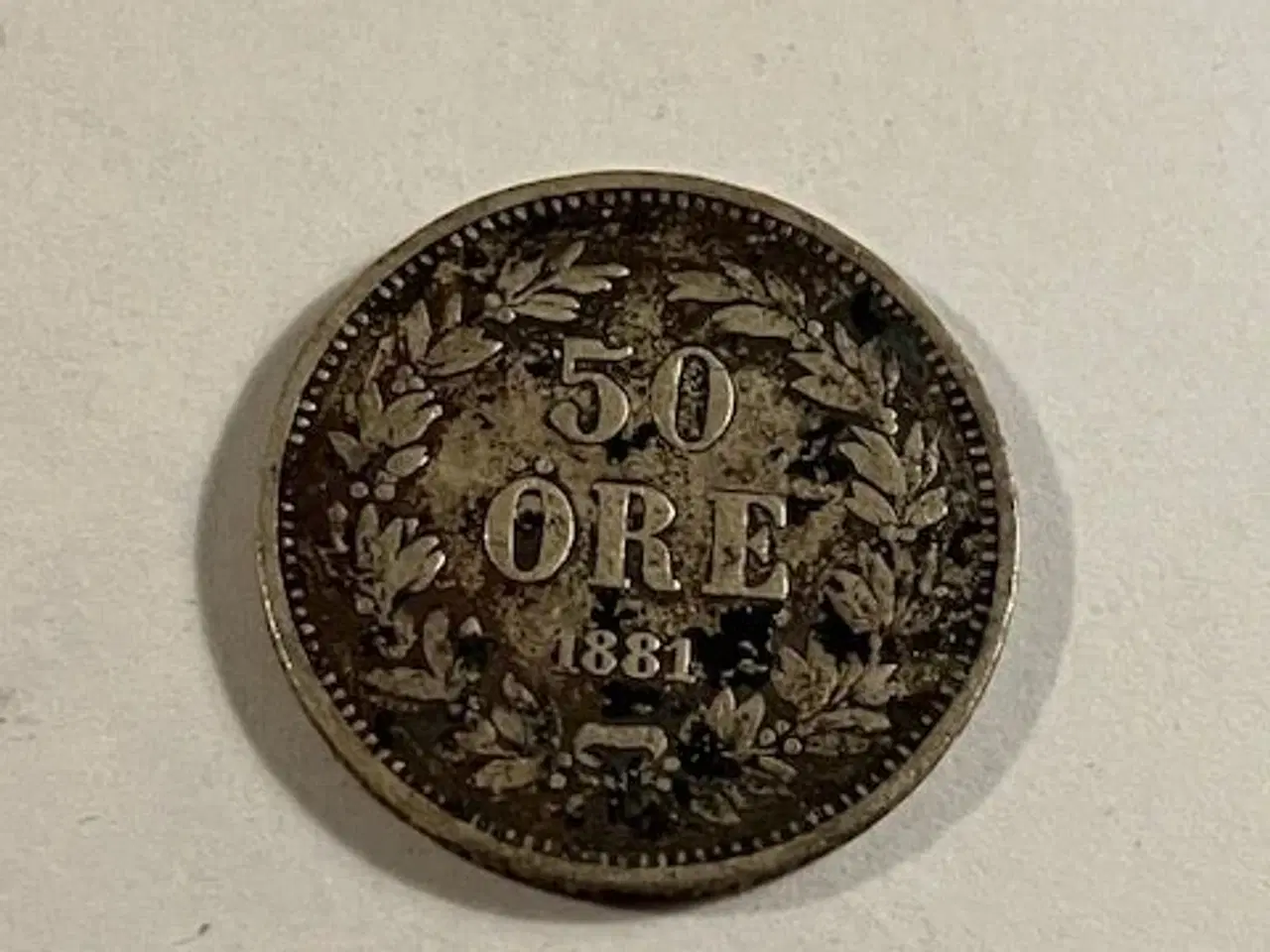 Billede 1 - 50 øre 1881 Sverige