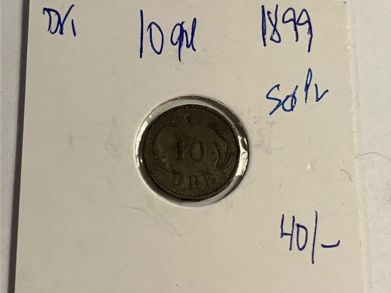 Billede 1 - 10 øre 1899 Danmark