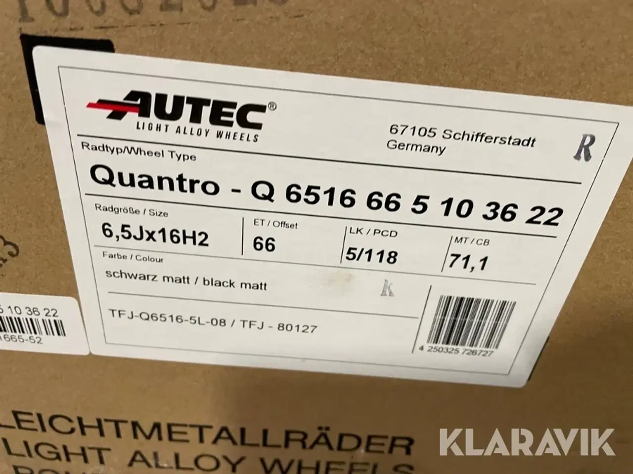 Billede 11 - Alufælge Autec Quantro 5x130