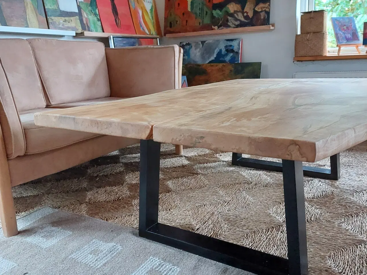 Billede 2 - Plankebord sofabord bord ask