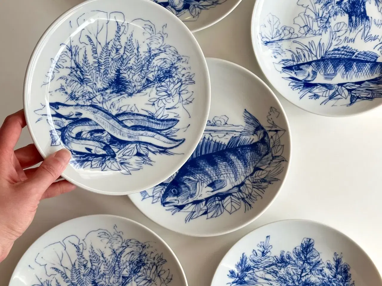 Billede 1 - Kahla fisketallerkner, 6 stk samlet