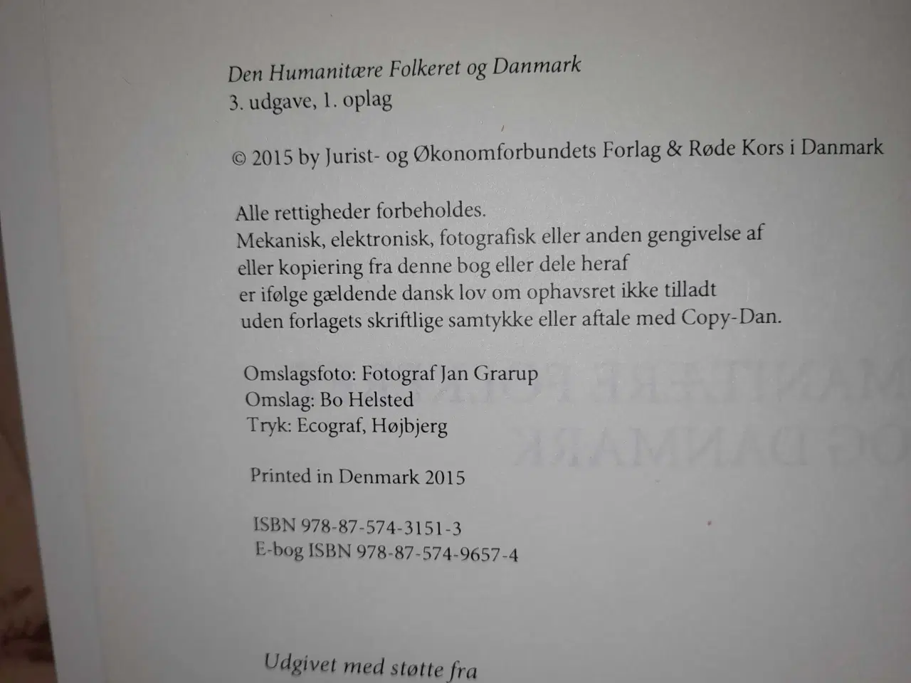 Billede 3 - Den humanitære folkeret og Danmark. Kessing.....