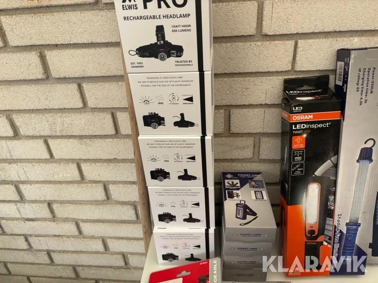 Billede 6 - Værkstedslamper og pandelamper Elwis - Osram - Bato - Milwaukee