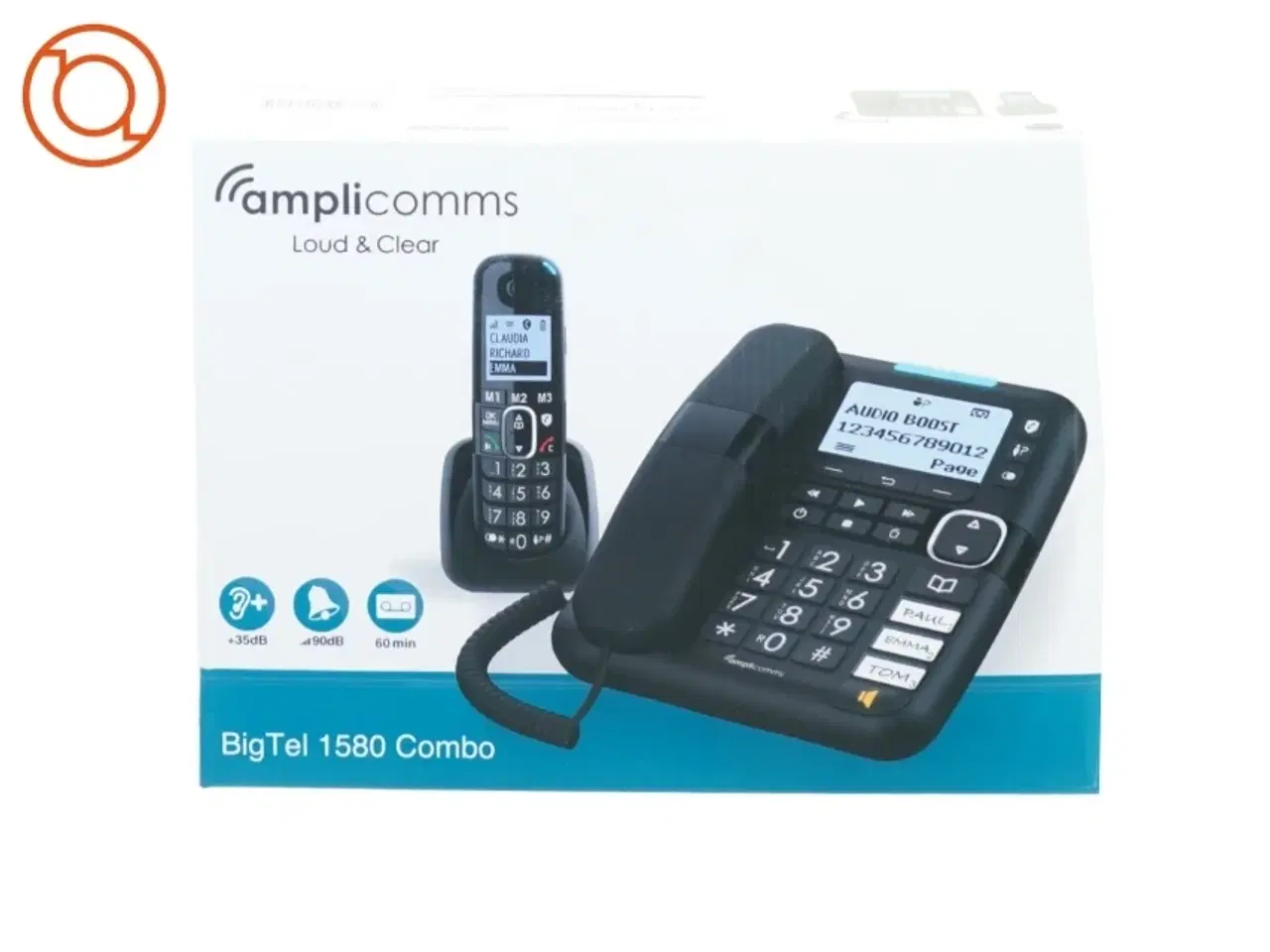 Billede 1 - Amplicomms big tel 1500 combo fra Amplicomms (str. 28 x 21 garanti cm)