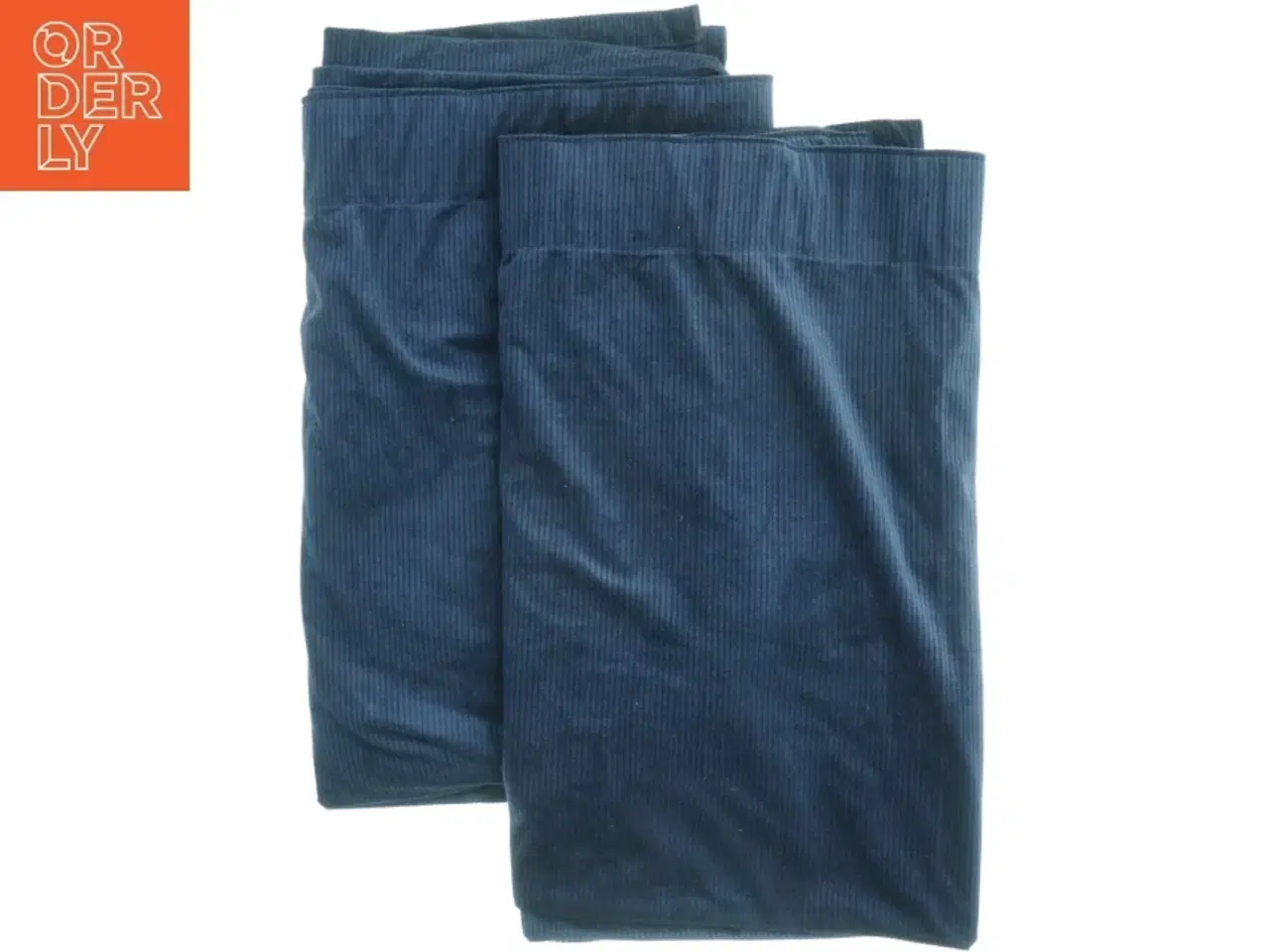 Billede 1 - Mørkeblå velour gardiner fra Jotex  (str. 222 x 150 cm)