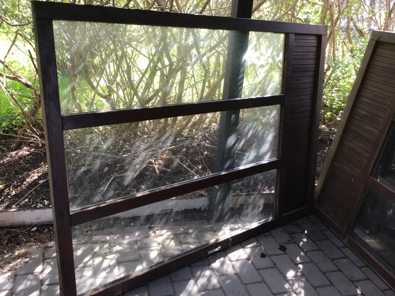 Billede 5 - vinduespartier 3 stk brugte måler H 200 cm og 145