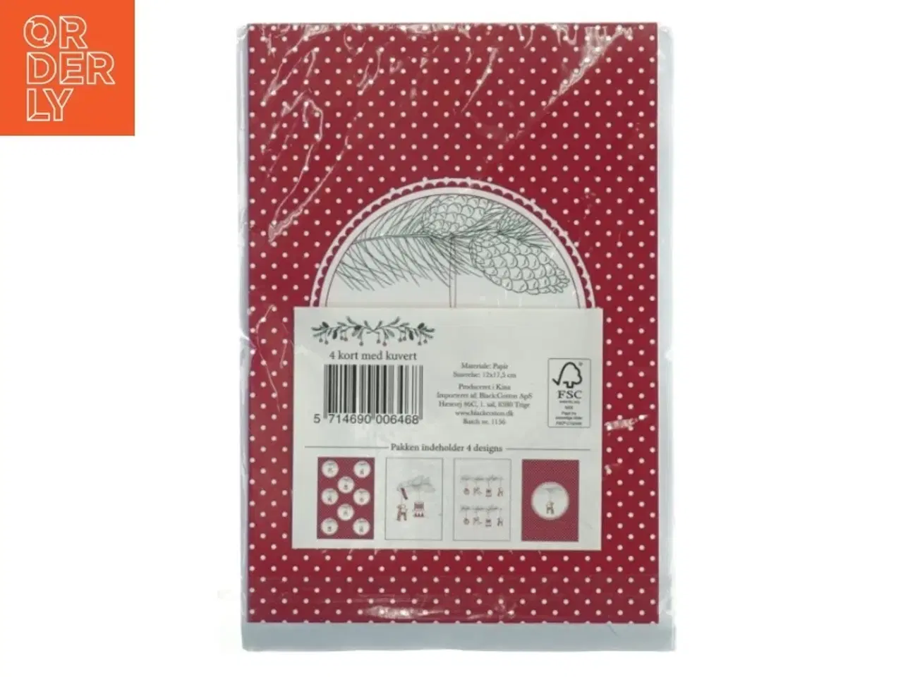 Billede 2 - Julekort med kuvert (str. 18x13 cm)