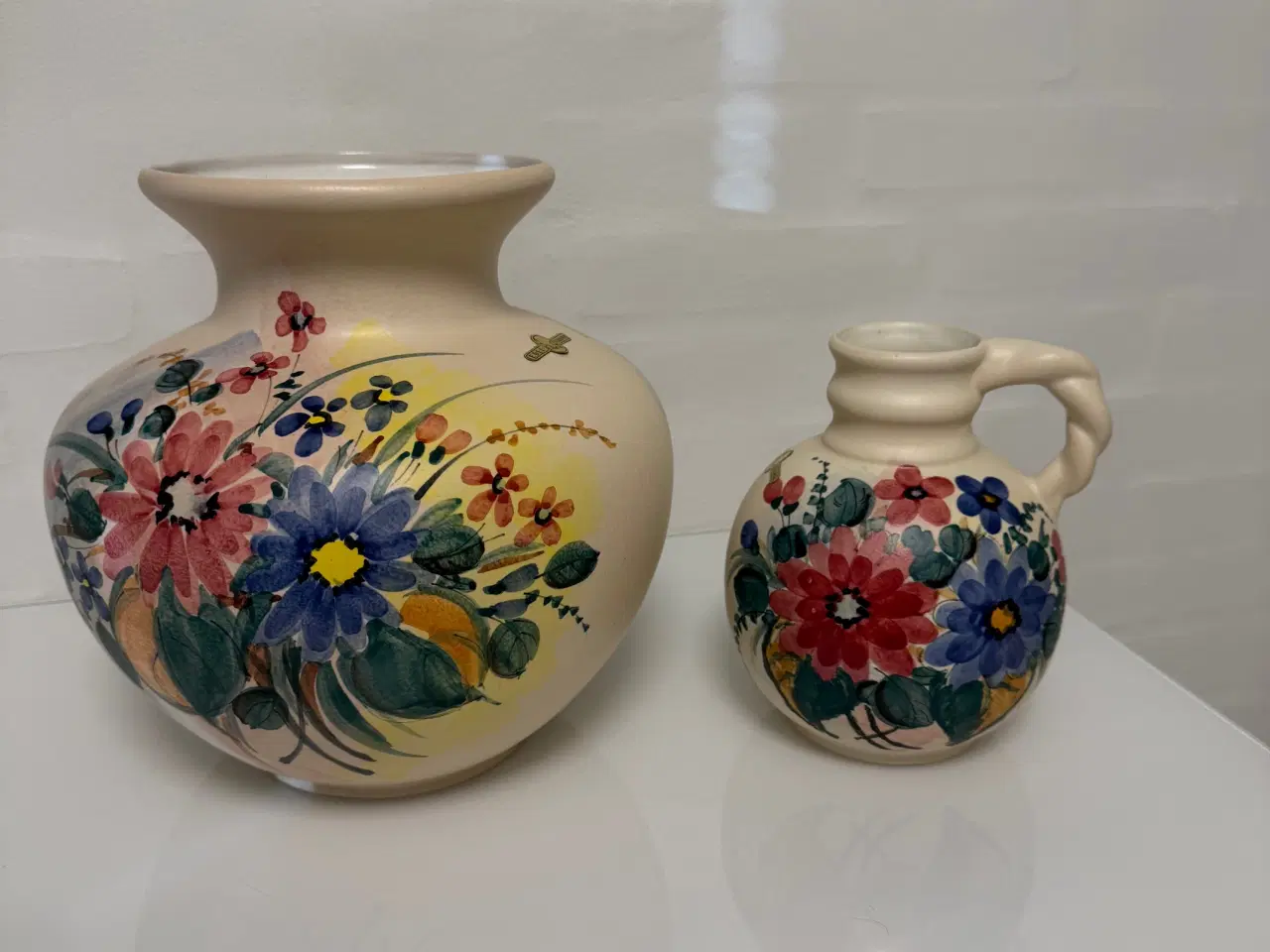 Billede 1 - Håndmalede Jawe vaser fra Edel Keramik