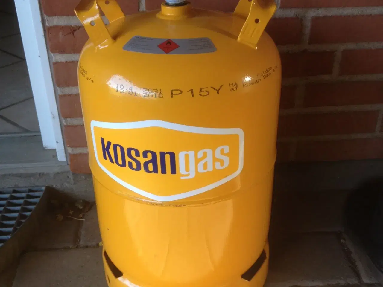 Billede 1 - Gasflaske 11 kg. plomberet Kosangas