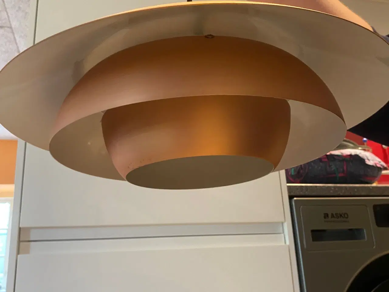 Billede 2 - Pendel loftslampe i kobber