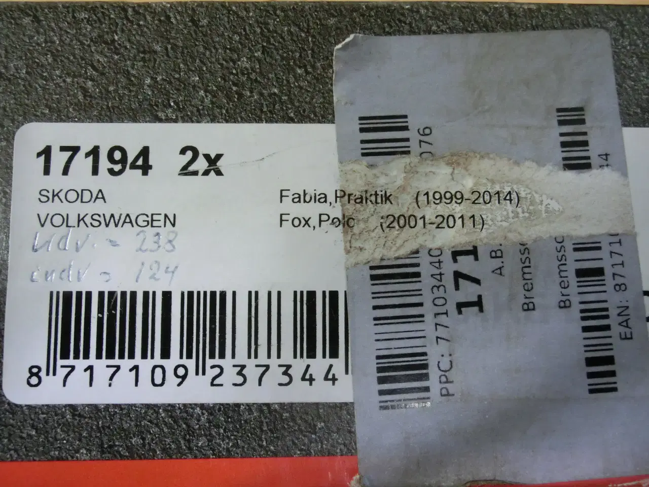 Billede 2 - Bremseskiver til VW og Skoda